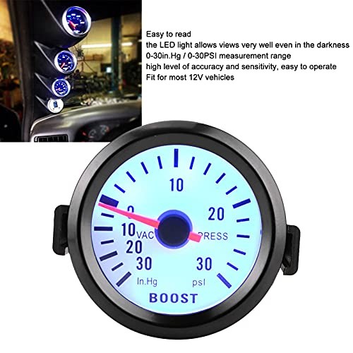 Car Boost Pointer Gauge,Universal Boost Pointer Gauge Vacuum Pressure Meter