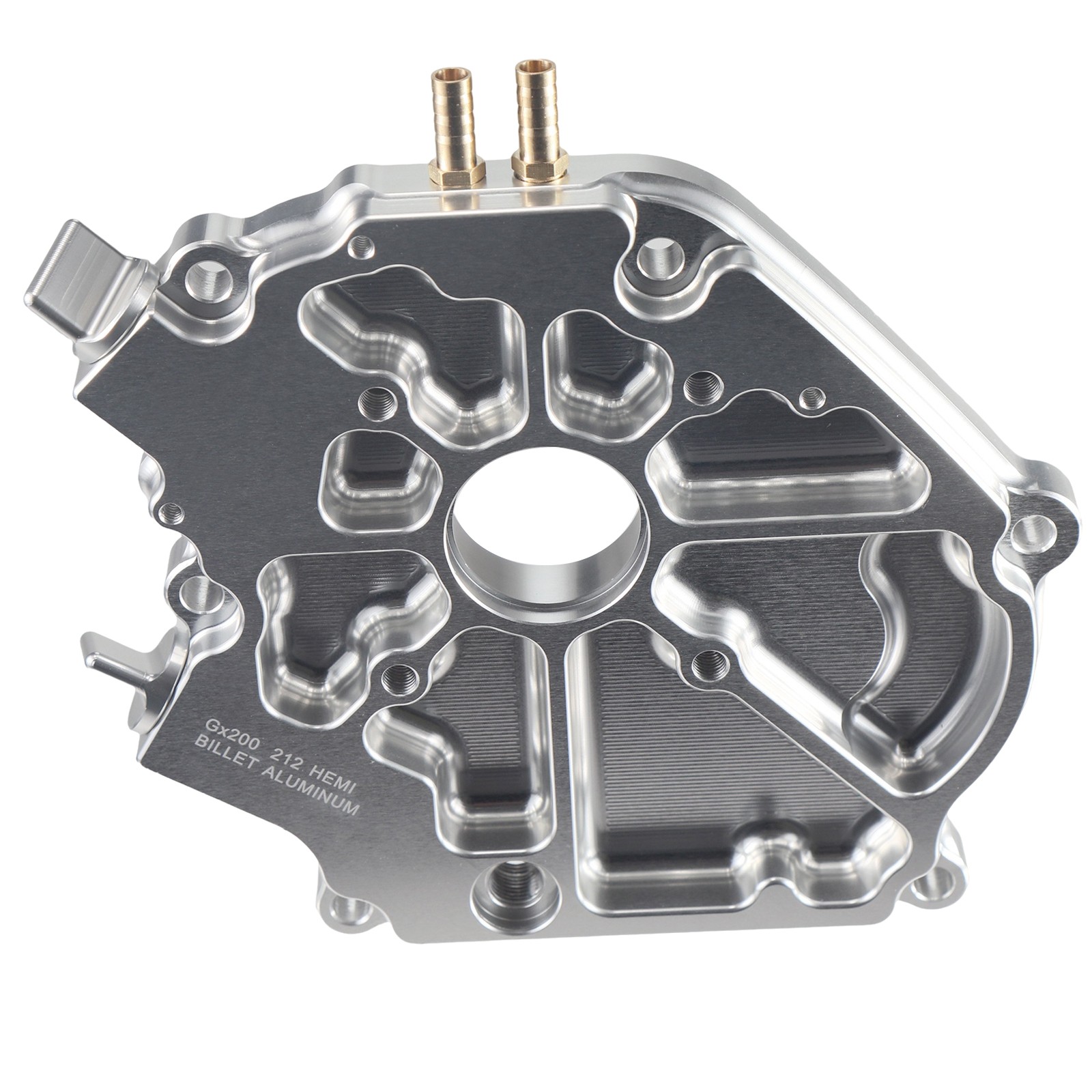 Dual Bearing Billet Side cover For GX200 Predator Hemi, Ghost, Tillotson 212 224