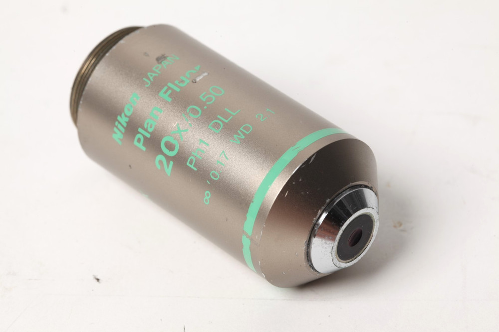 Nikon Plan Fluor 20x /0.5 ∞ Ph1 DLL Phase Contrast Eclipse Microscope Objective