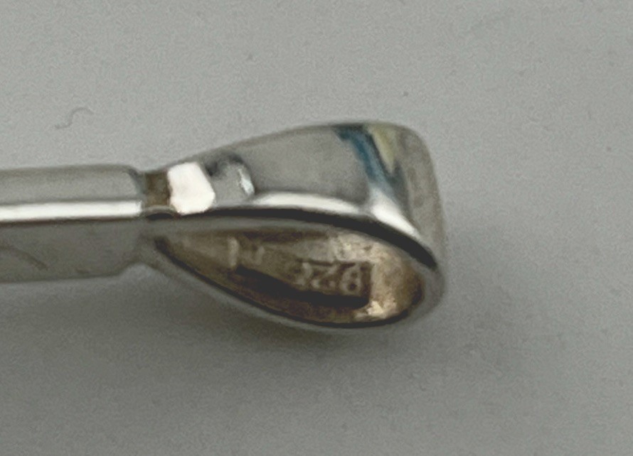 P7.36 Large Sterling 925 Silver Cross Pendant