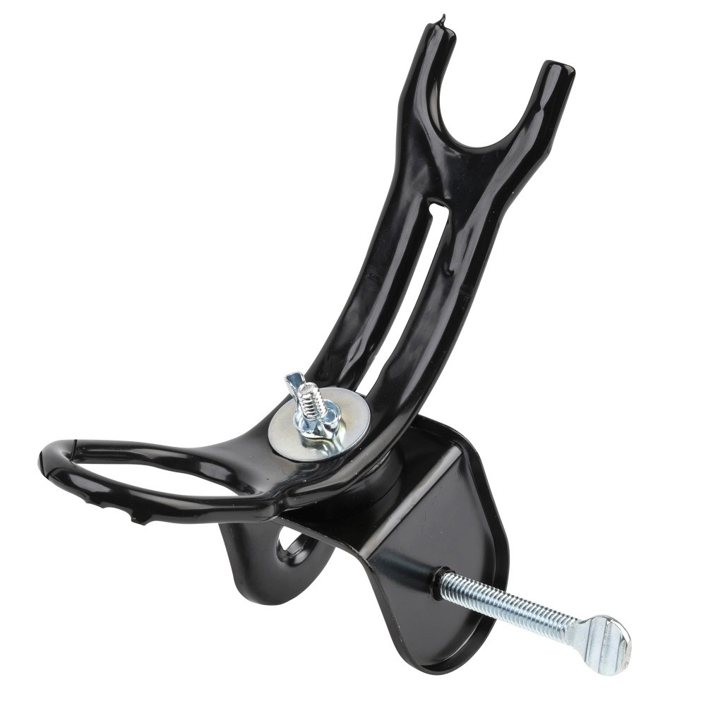 (2 pack) Rubber Dipped Clamp-on Rod Holder - Black