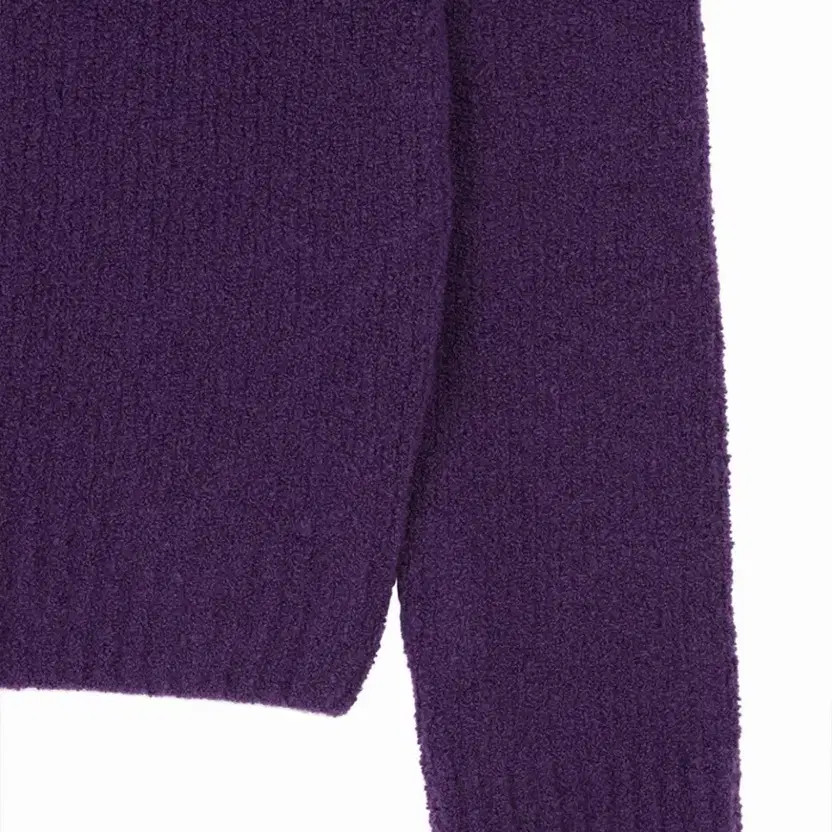 Oheisio Saddle Wool Round Knit, Purple