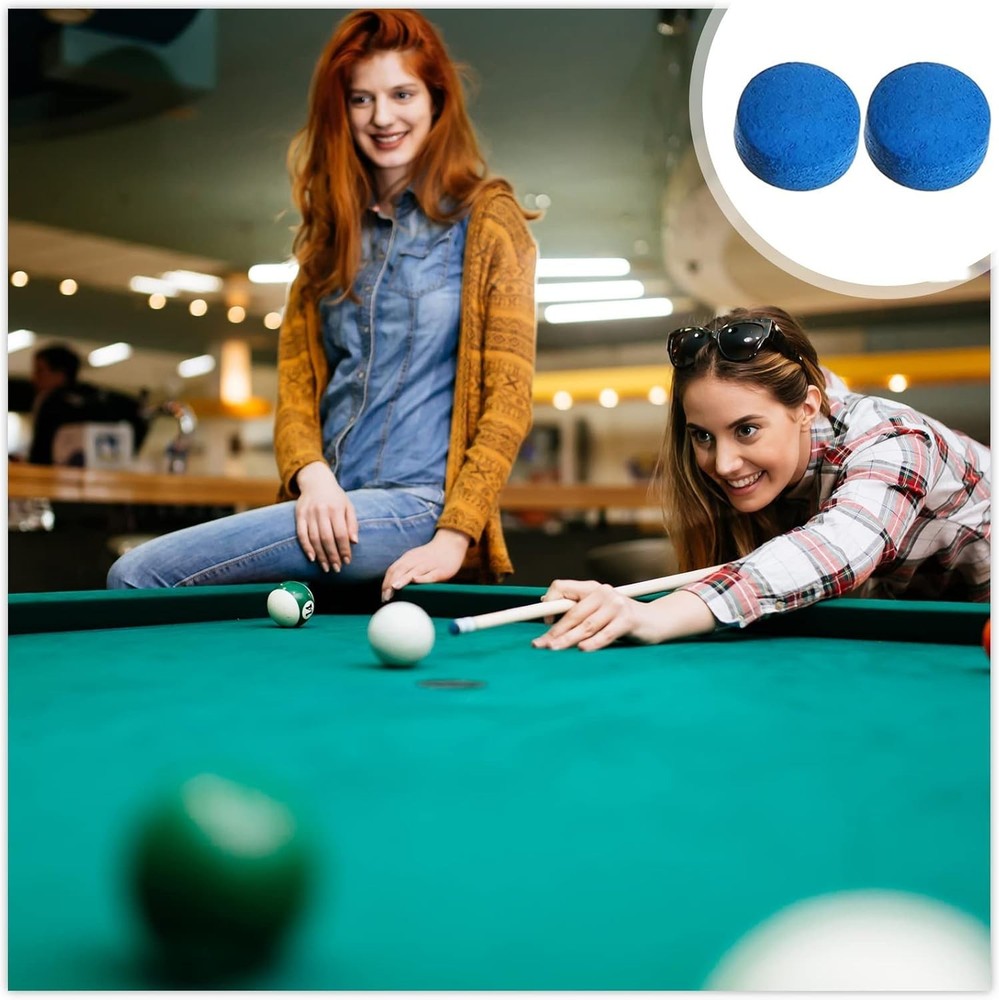 20-Piece Billiard Cue Tips Replacement Kit with Compact Storage Box