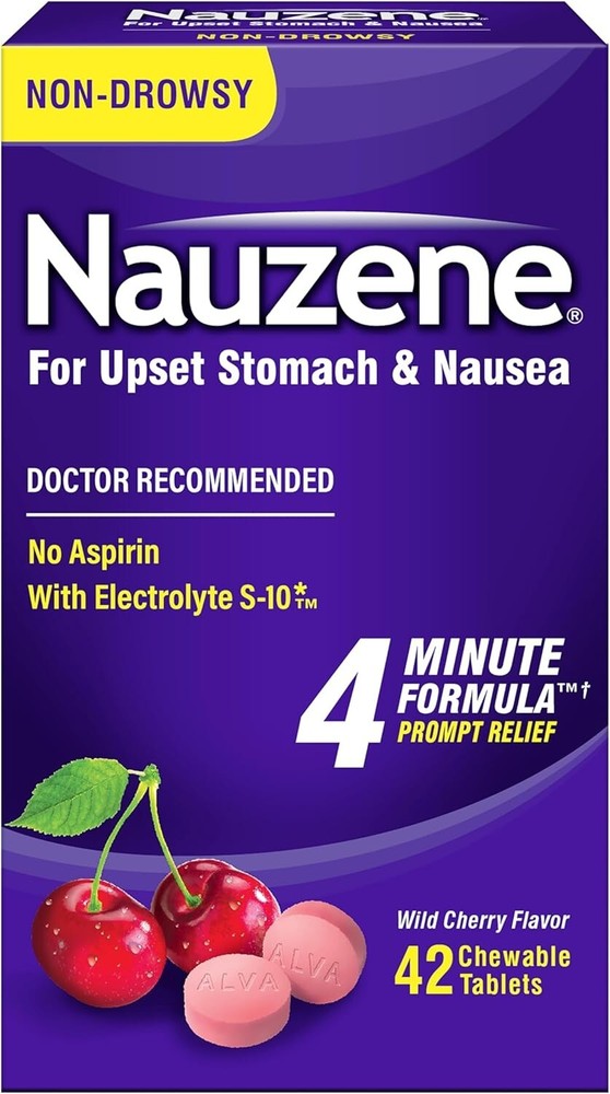 Nauzene Chewable Tablets 42 Count
