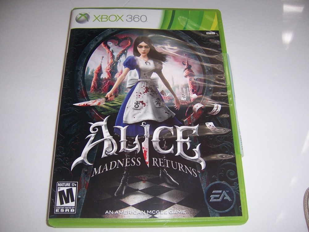 Authentic Case and Manual - ALICE MADNESS RETURNS - Microsoft Xbox 360
