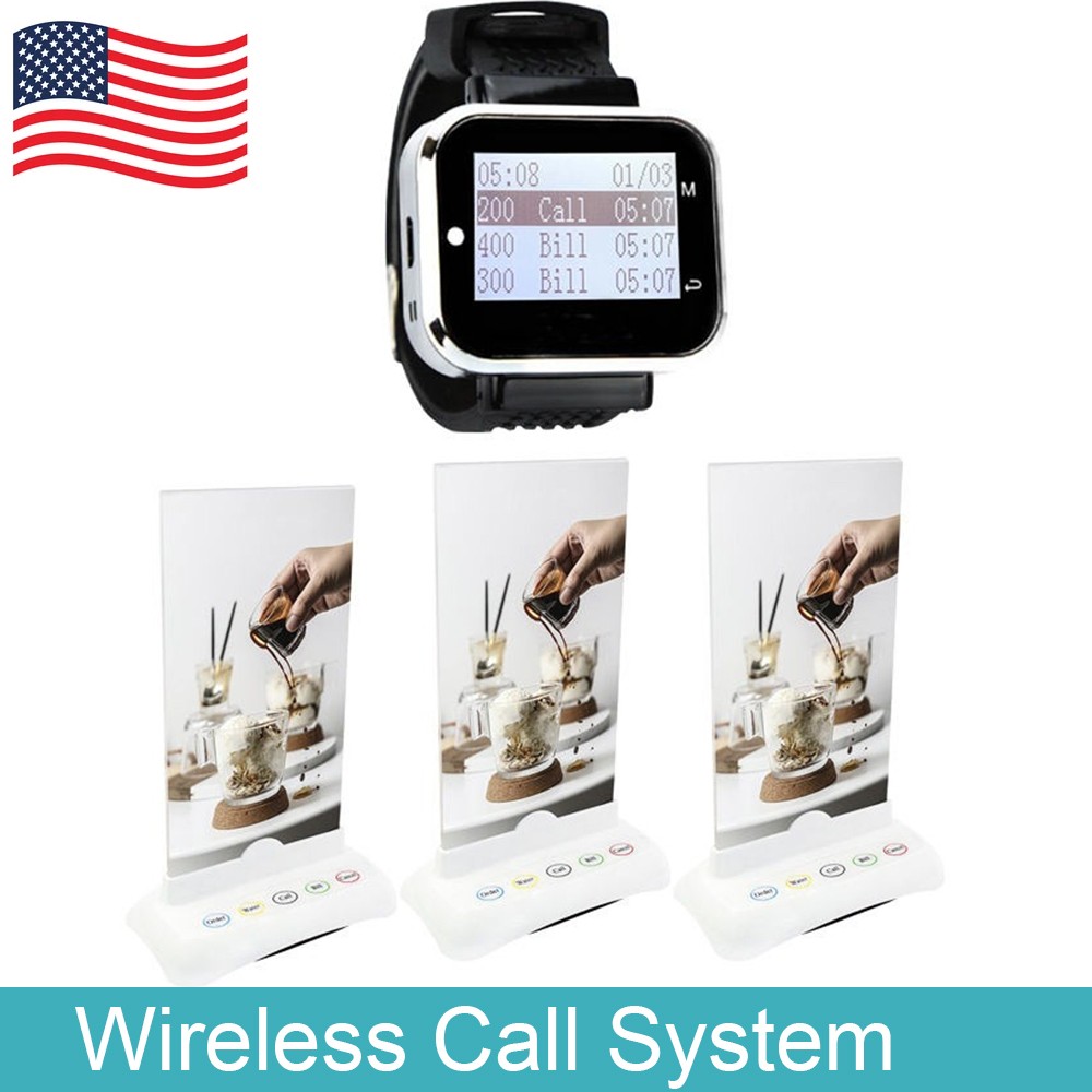 Restaurant Wireless Pager Calling System Restaurant Call Button Pager Cafe Bar
