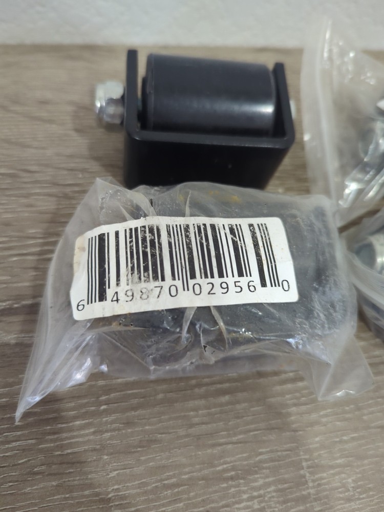 NEW 4 Pack ALEKO 2-inch Side Roller for Sliding Rolling Gate Guide with Bracket