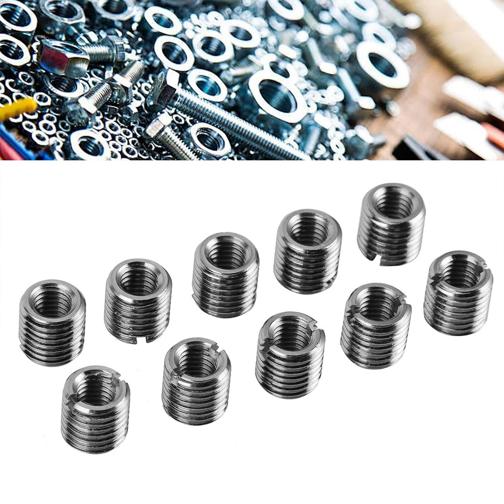 10Pcs Self Tapping Thread Insert Externally Threaded Insert M8*1.25-M12*1.5 New