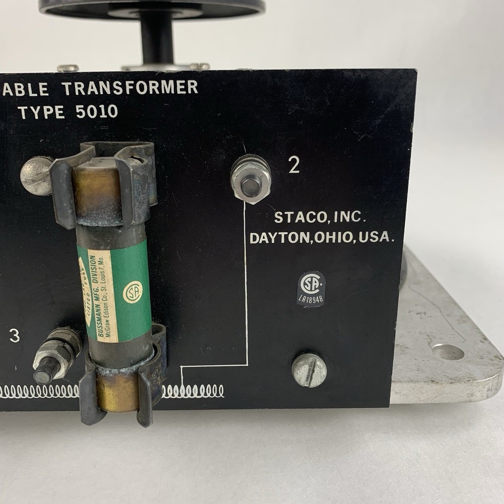Staco Powerstat Type 5010 Variable Transformer 140V 7.0KVA 50A USAmade