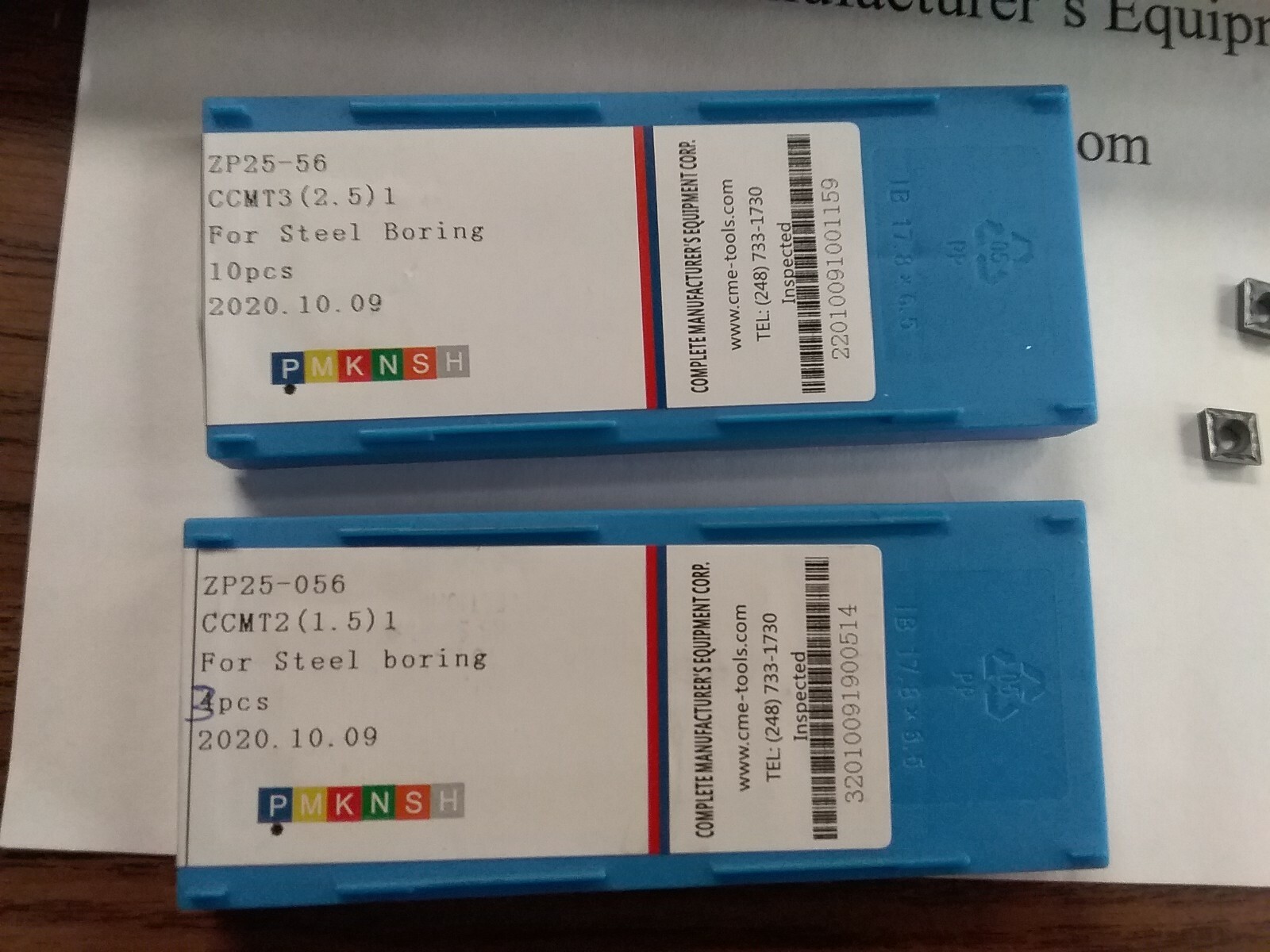 Indexable Boring Bar Set 4pcs/set w. Extra 13pcs CCMT carbide Inserts-#1004-IDX