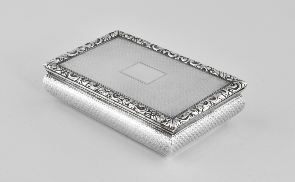 Antique William IV Scottish Solid Silver Large Snuff Box, (James Nasmyth, 1832)