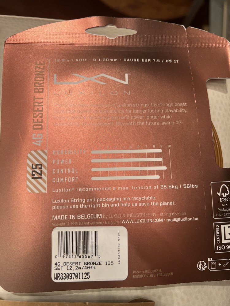 6 Sets luxilon Eco Power tennis string (Plus 3 More Various Sets)