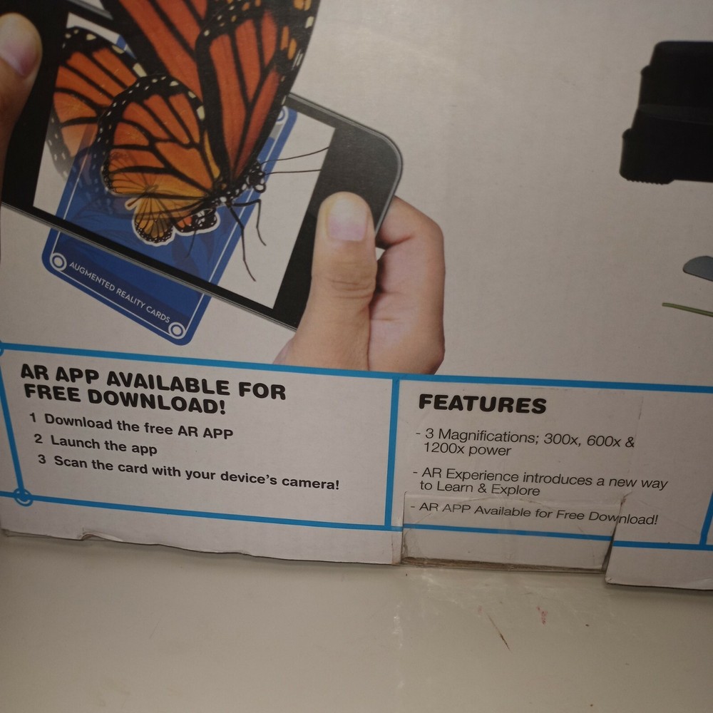 Vivitar Kids Tech Diecast Microscope Kit & Augmented Reality Cards VA90029