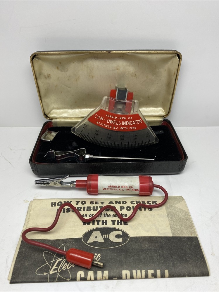Vintage AC Arnold Mfg. Co. Cam-Dwell-Indicator With Instructions