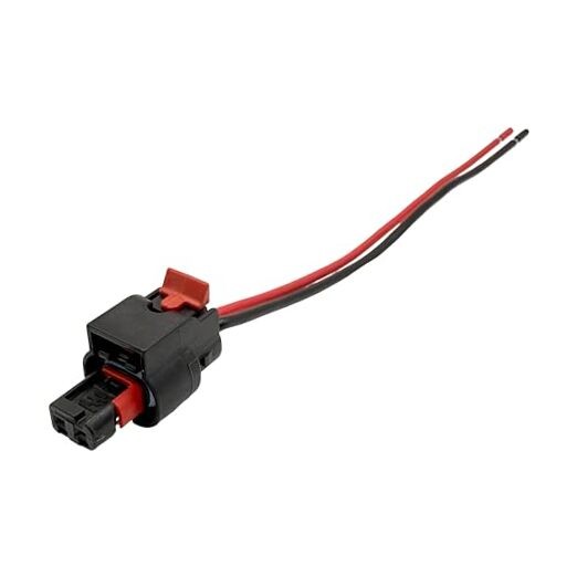 2-Pin Ignition Coil Connector Pigtail (Female), 2-Pack — Compatible with
