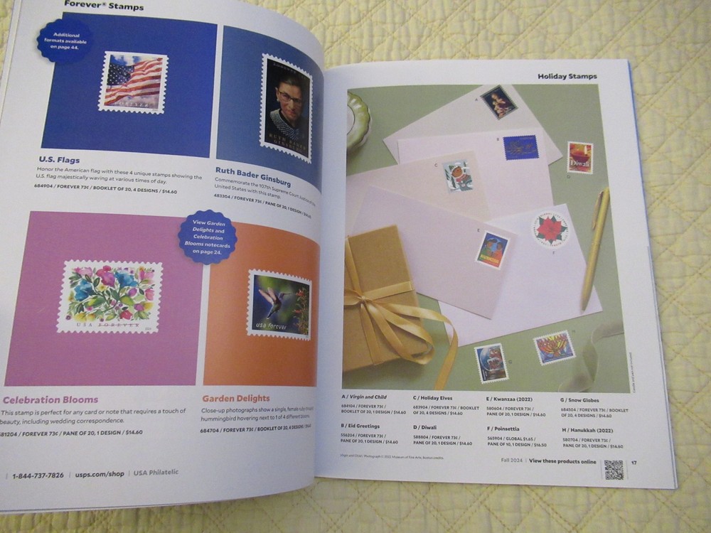 USPS USA Philatelic Summer & Fall 2024 Catalogs (2-Set)