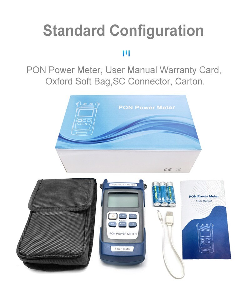 Fiber Optical Power Meter UPC Port PON Tester Digital Optic Cable Testing Tool