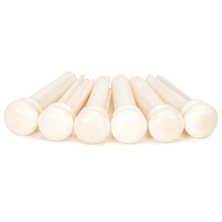 30x Bone Guitar Pin Nail String Peg Luthier Bridge White H00
