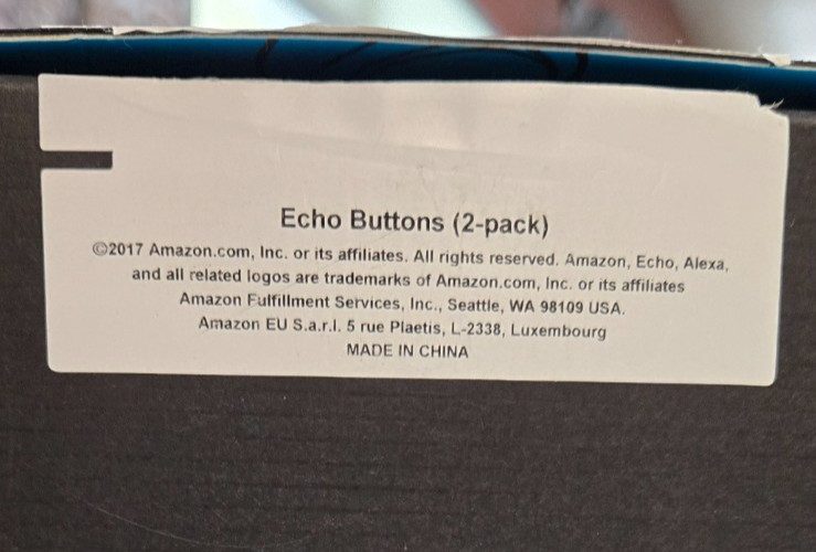 Amazon Echo Buttons 2 Pack Brand New In Box