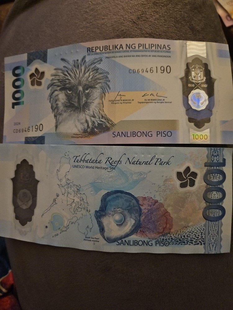 Phillipines  1000 Peso Uncirculated Polymer Banknote