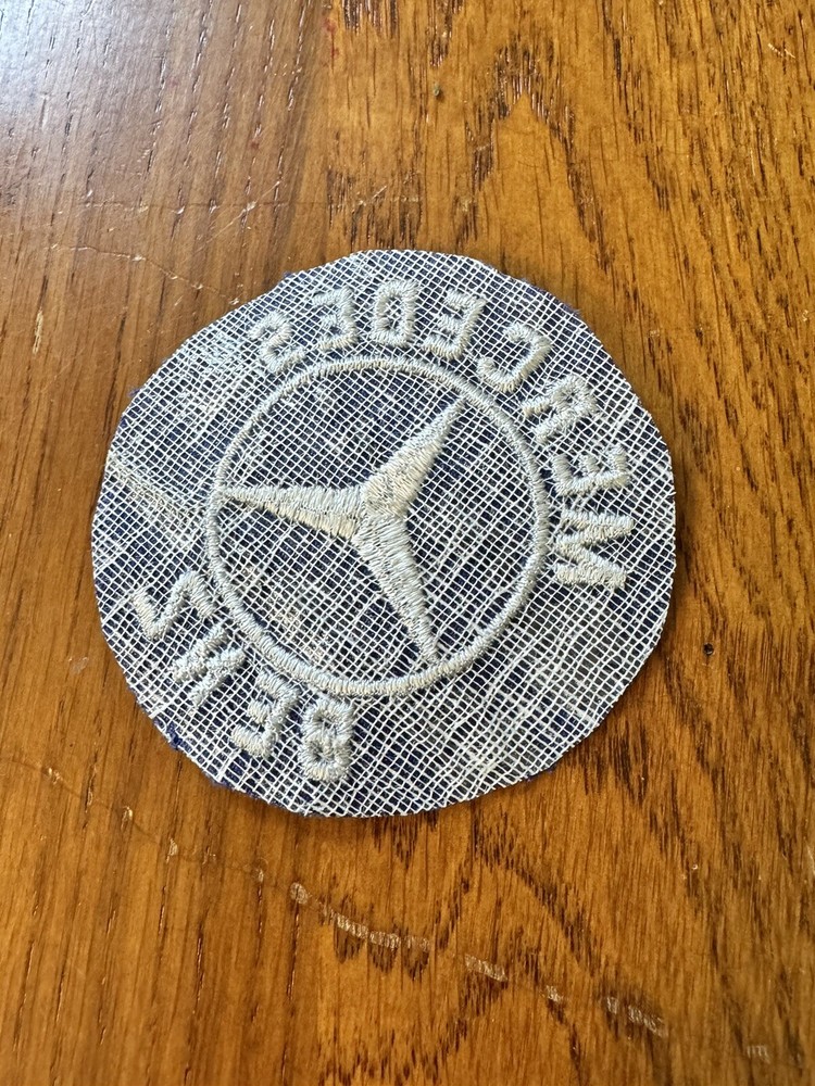 Mercedes Benz Embossed Patch 3” Fair Used Condition