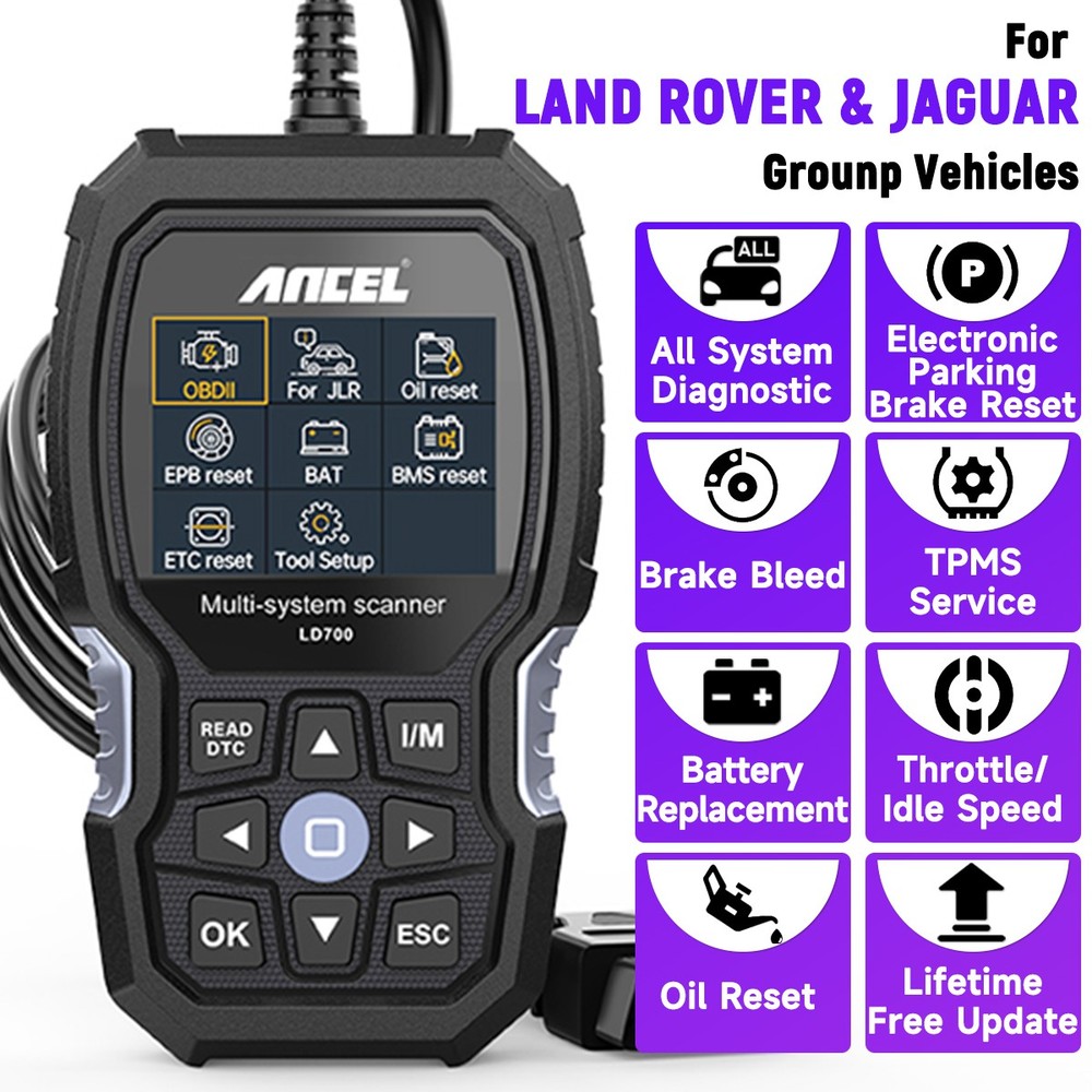 Full System Car Diagnostic Tool OBD2 Scanner For LAND ROVER JAGUAR Code Reader