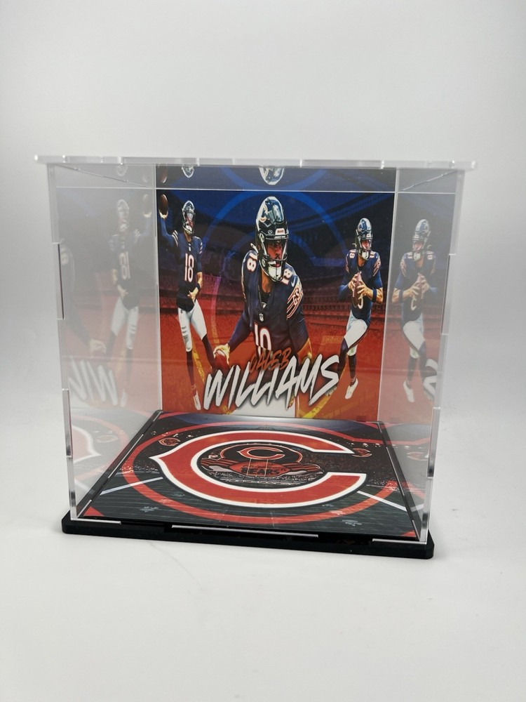 Caleb Williams Custom Mini Helmet Display or Card Display - Bears