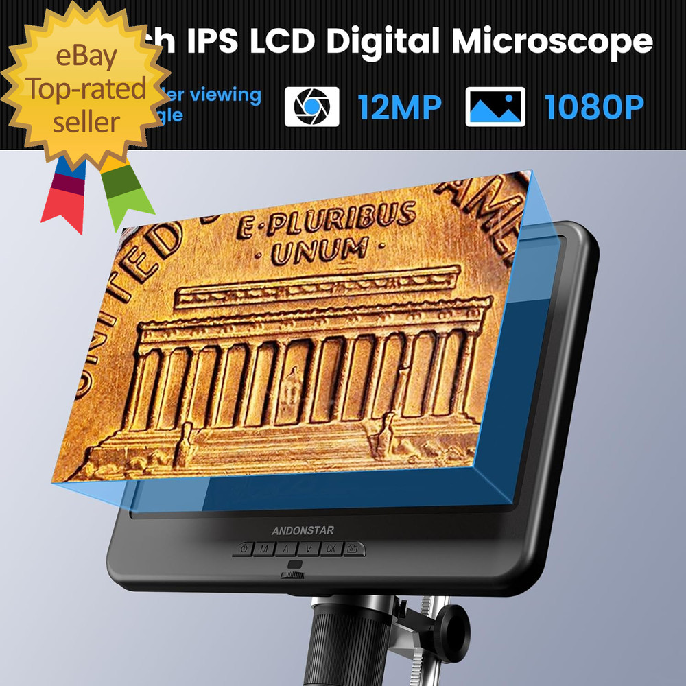 AD210 10.1 Inch LCD Digital Microscope Adults Soldering Microscope Electronics