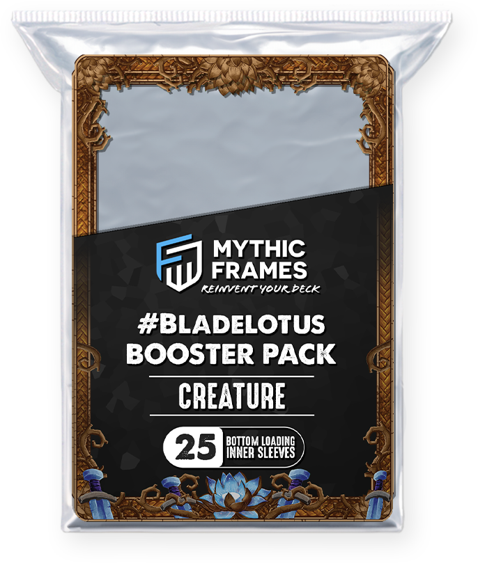 Printed Inner Sleeves for Magic: the Gathering Creatures - BladeLotus design