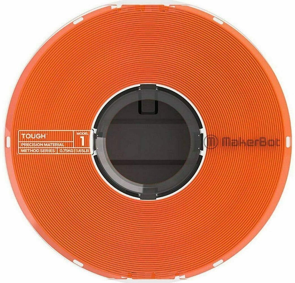 MakerBot Tough Precision Filament Spool for Method 3D Orange, 1.65lb, 2-Pack