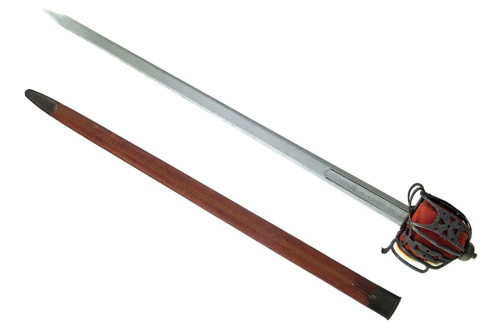 Scottish sword with basket handle - old version