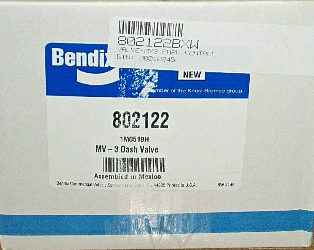 *NEW* OEM GENUINE BENDIX MV-3 PARKING AIR BRAKE DASH CONTROL VALVE pn - 802122