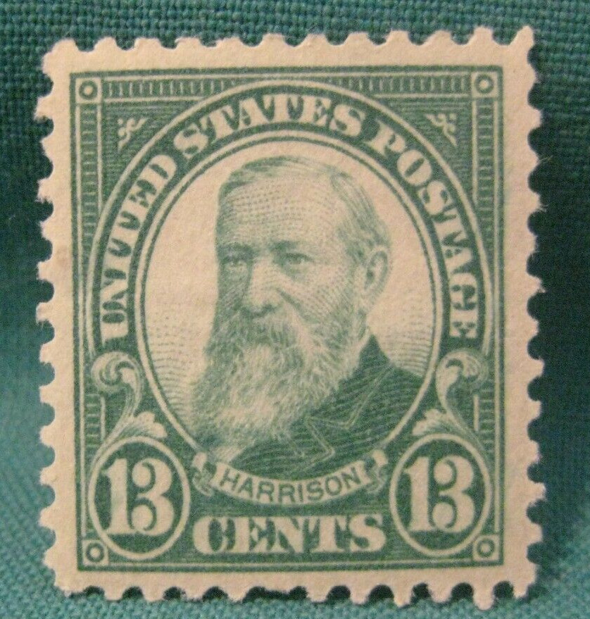 13c Benjamin Harrison-Mint Hinged Single-Scott #622-Issued 1925-#3482