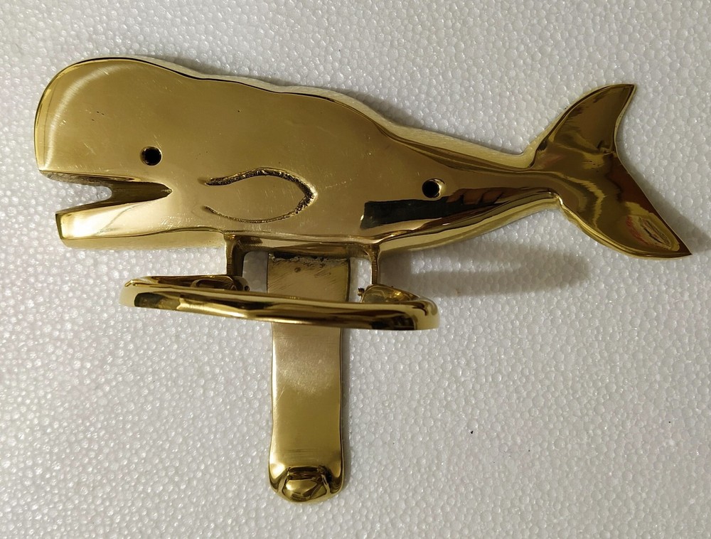 Decorative Brass Whale Door Knocker Solid Brass Fish
