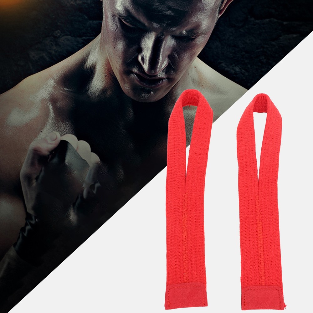 1 Pair Soft Polyester Weight Lifting Wrist Strap For Strength Training GPZB