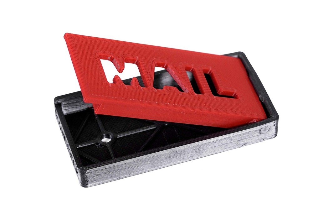 Mailbox Flag Front Mount Replacement 4 x 2 x 0,4 Inch For Brick Stone Mailbox