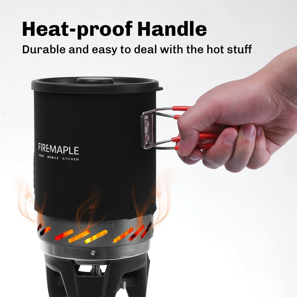 Fire-Maple "Fixed Star 1" Backpacking and Camping Stove System | X1, Black