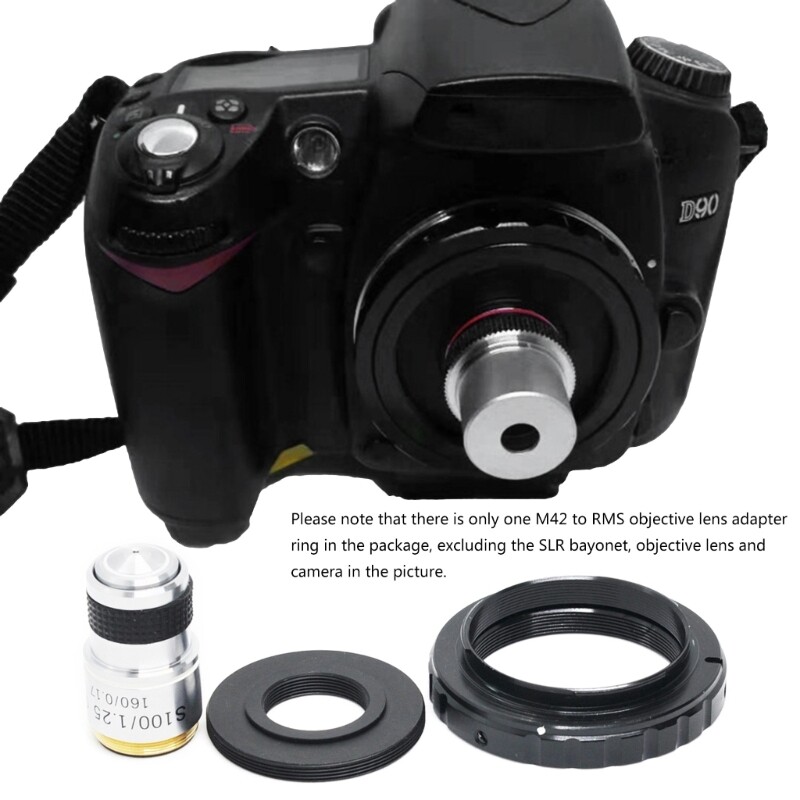 Microscope Objective Lens RMS Thread to M42 Micro Interface Adapter