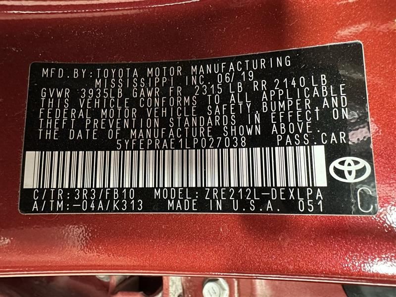 Camera/Projector Hatchback Camera Front Fits 19-25 COROLLA 2406504