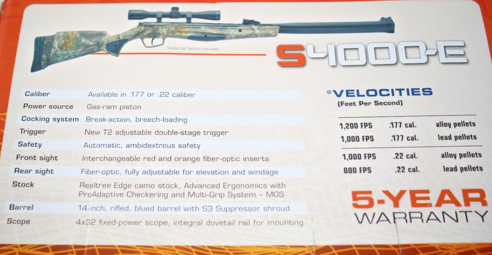 Stoeger S4000- E AIRGUN (CAMO)