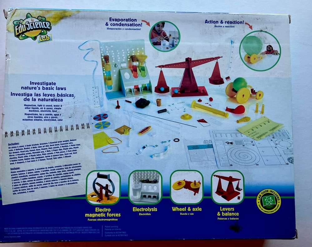 Edu-Science Lab Deluxe Physics Kit Science STEM New Sealed 8+ 250+ Experiments