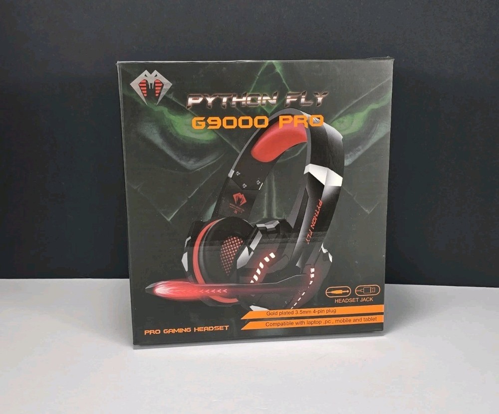 PYTHON FLY G9000 MAx Stereo Gaming Headset for PS4/5 PC Xbox Noise CANCEL