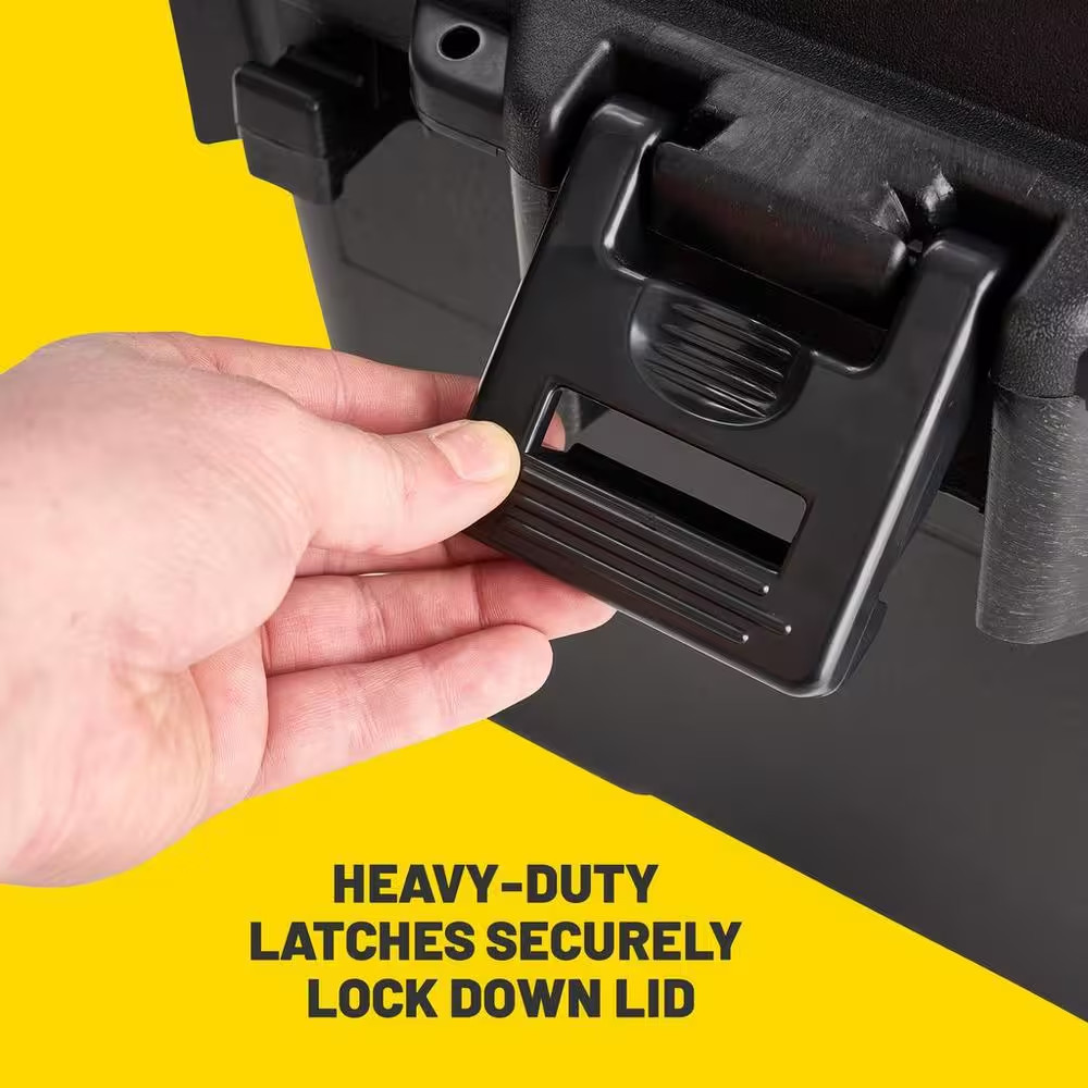 27 Gal. Waterproof Storage Box in Black