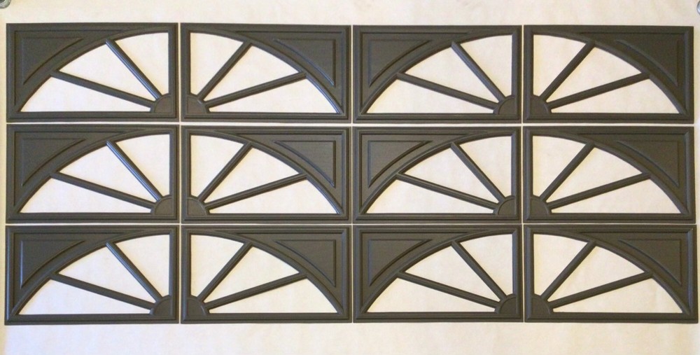 12 Amarr Prairie Replacement Insert for Short Panel Amarr Garage Charcoal Grey