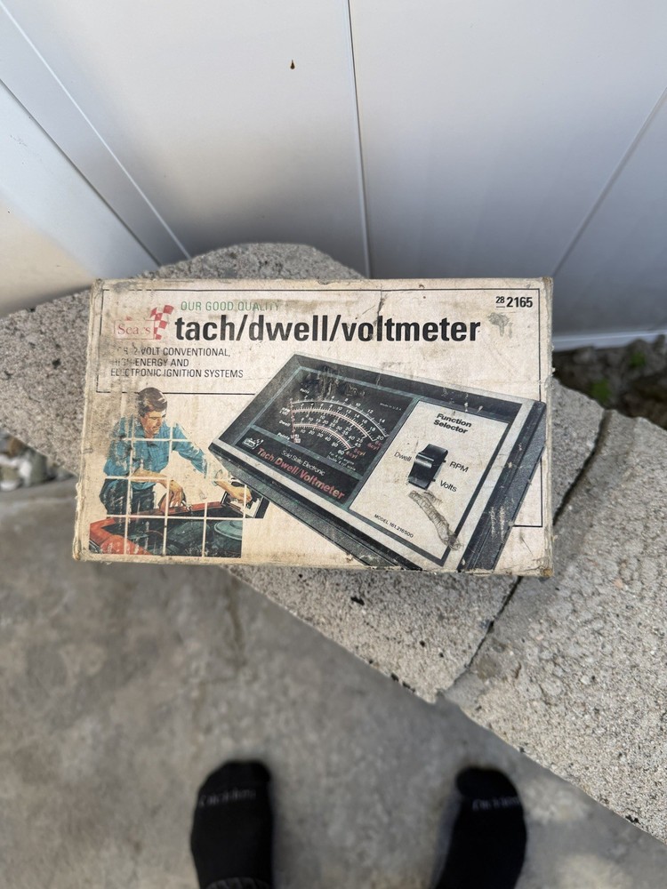 Sears Solid State Electronic Tach Dwell Voltmeter 161.216500 USA made untested