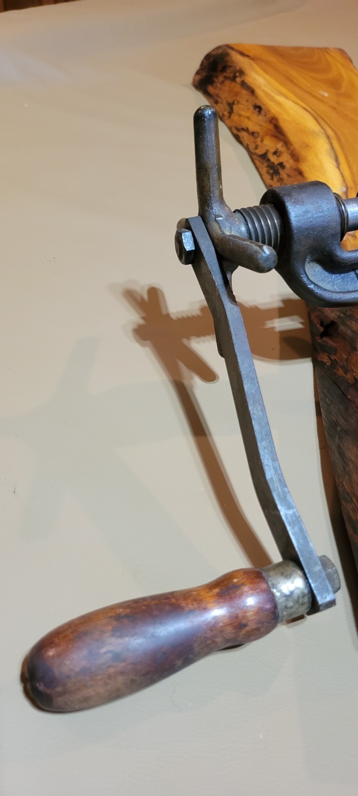 Ultra Rare Antique White Showers Inc Hand Crank Hot Tapping Tool Detroit,MI