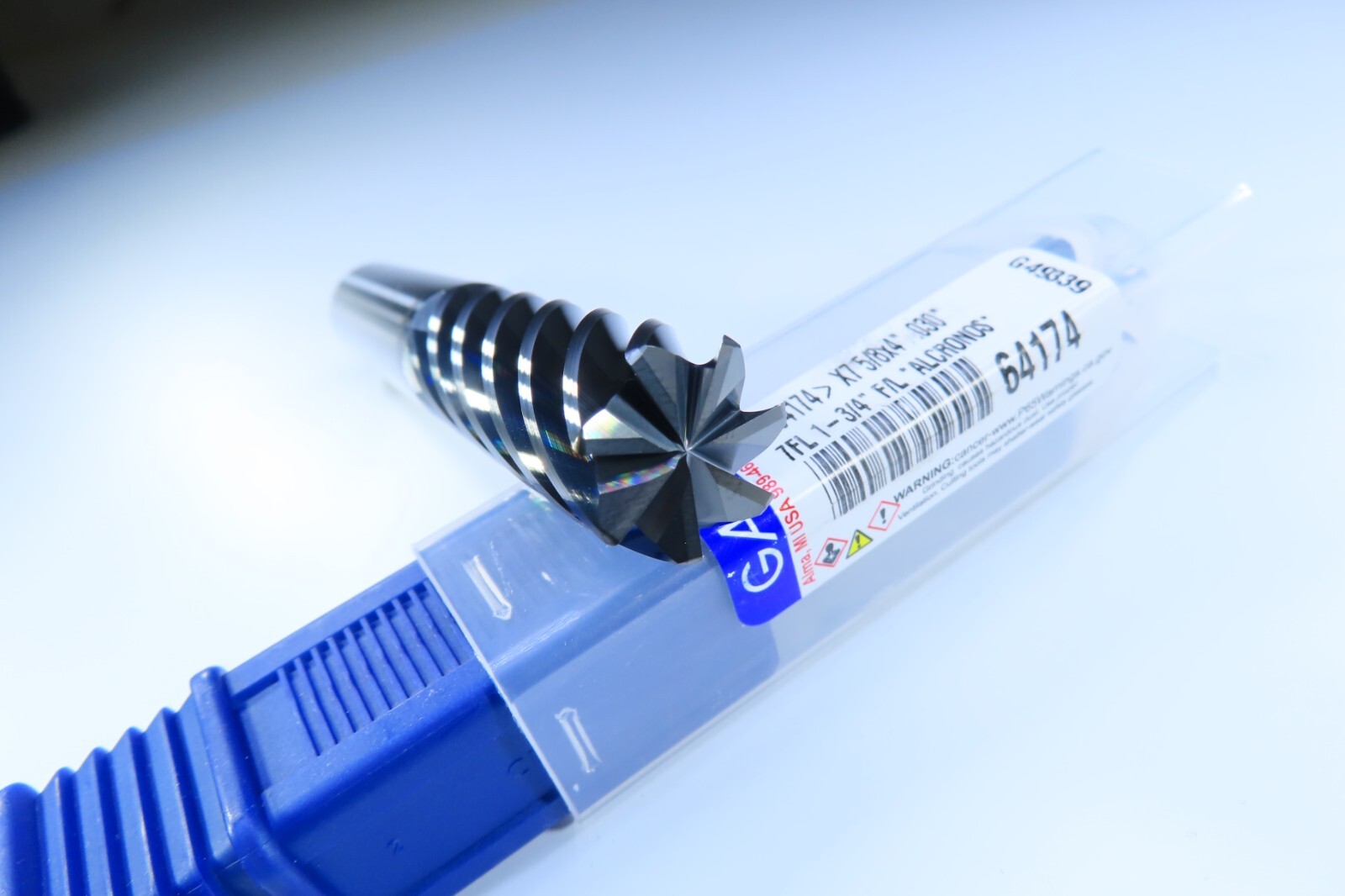 LOT ( 5 PCS ) NEW 5/8" GARR VX-7 SERIES 7 FLUTE ALCRONOS 64174 CARBIDE END MILL