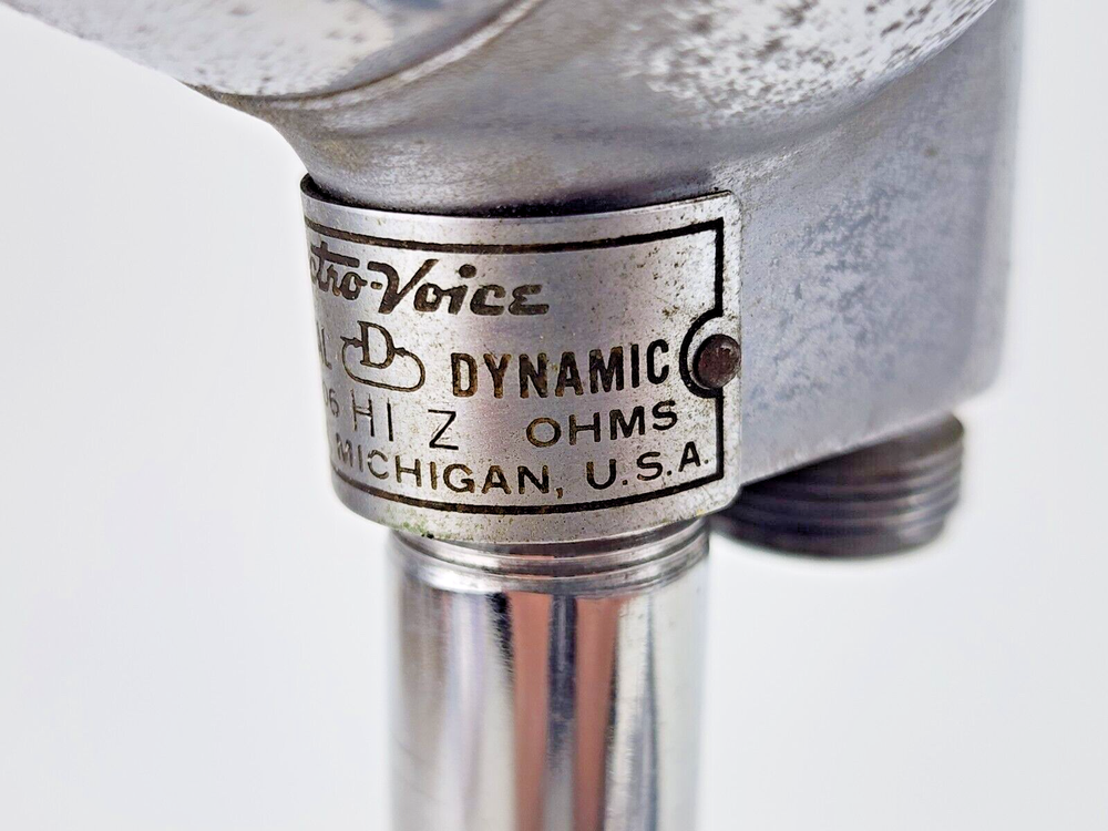 Vintage Electro-Voice 606 Dynamic Microphone Tested Working Harp EV AS IS #2