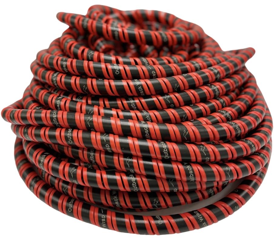 Outback Wrap Python | Hose Protector & Tagging Wrap 20mm x 80ft Red