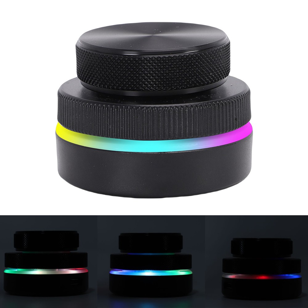 2-Customizable Knob With RGB Light For Volume Control Black